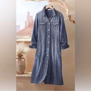NWT Coldwater Creek Denim New Roads Dress
